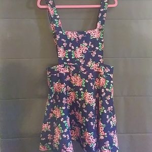 Overall Dress-Vibrant Floral Print